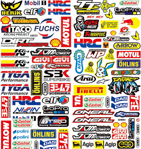 Fogli adesivi per moto - adesivi,