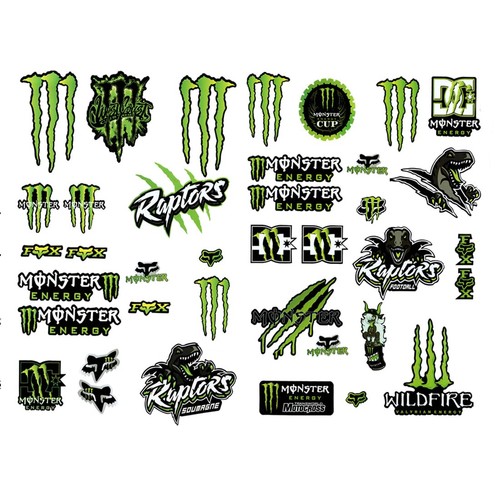 Adesivo per moto monster - per,