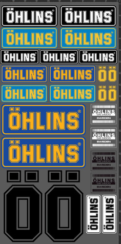 Sticker ohlins moto sponsor - ohlins,