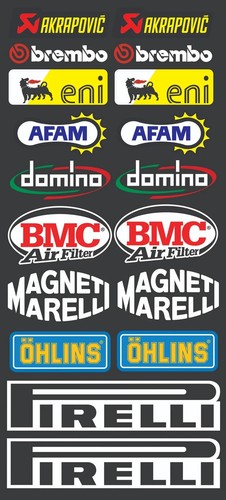 Kit sponsor moto sbk - moto, gp