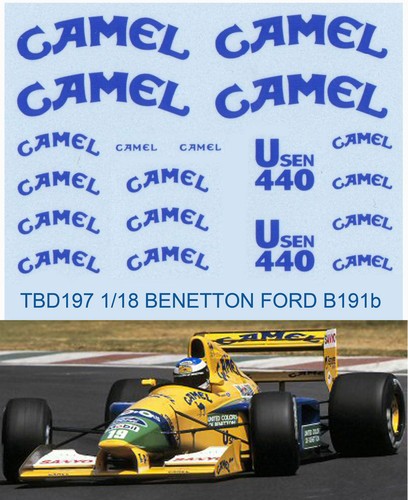 Decals per benetton ford - 1/18,