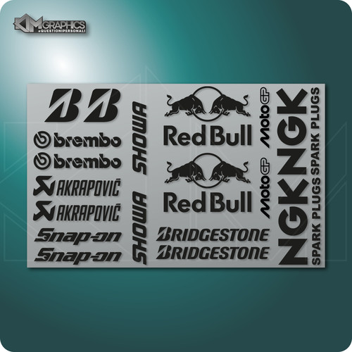 Adesivi sponsor tecnici - , moto