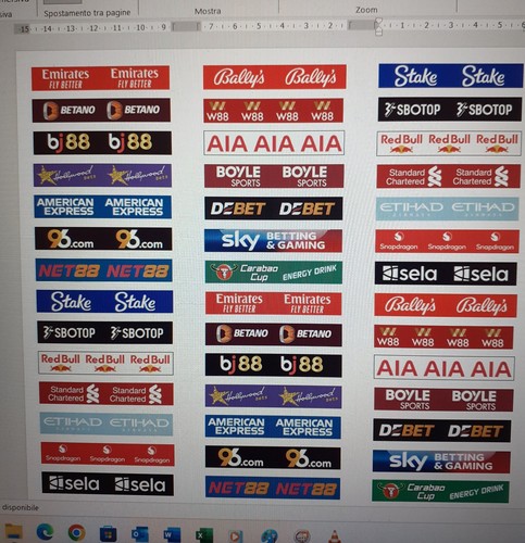 Subbuteo sponsor stickers - subbuteo, 42