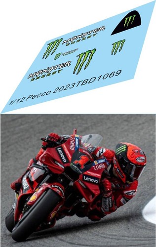 Decals per ducati pecco - 1/12,