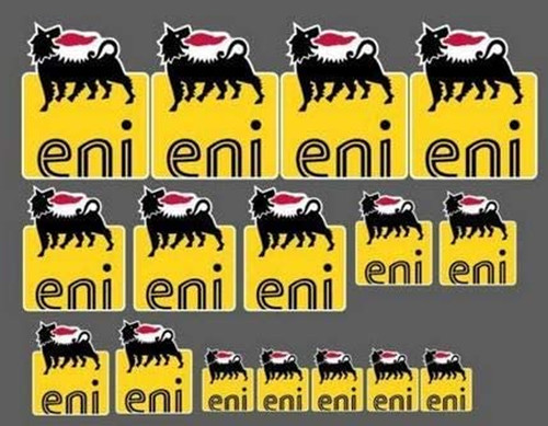 Set adesivi agip - adesivi,