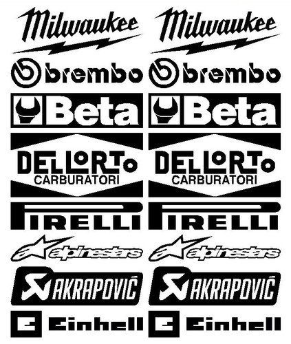 Kit adesivi tecnici sponsor - kit,