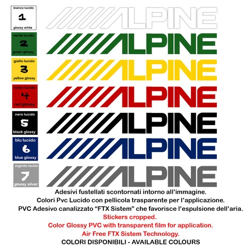 Alpine adesivi pvc auto - , moto