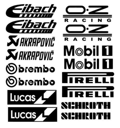 Sponsor motorsport adesivi - sponsor, motorsport,