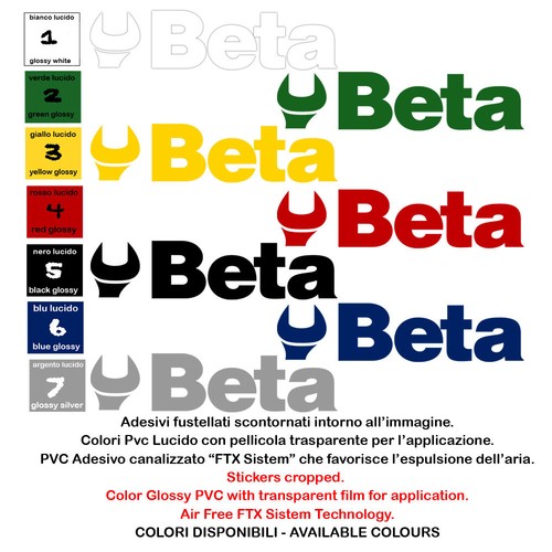 Beta adesivi scontornati